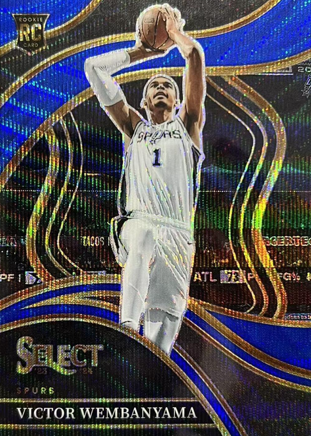 Victor Wembanyama 2023 Select #288 Courtside Blue Wave /75 Price 