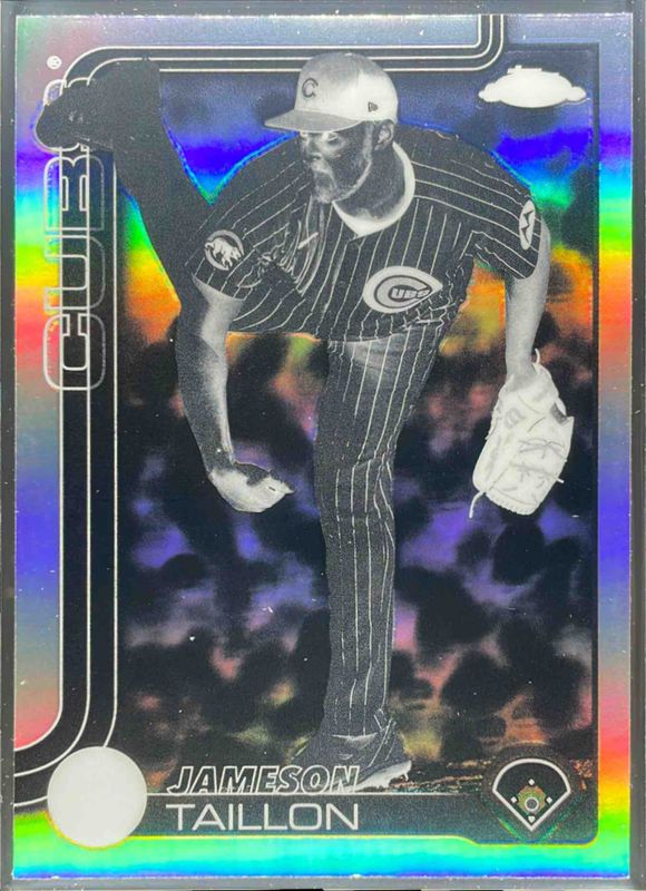 Jameson Taillon 2025 Topps Chrome #33 Negative Refractor RAW