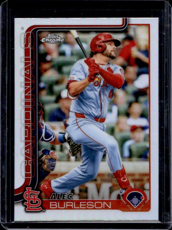 Alec Burleson 2025 Topps Chrome #281 Refractor RAW