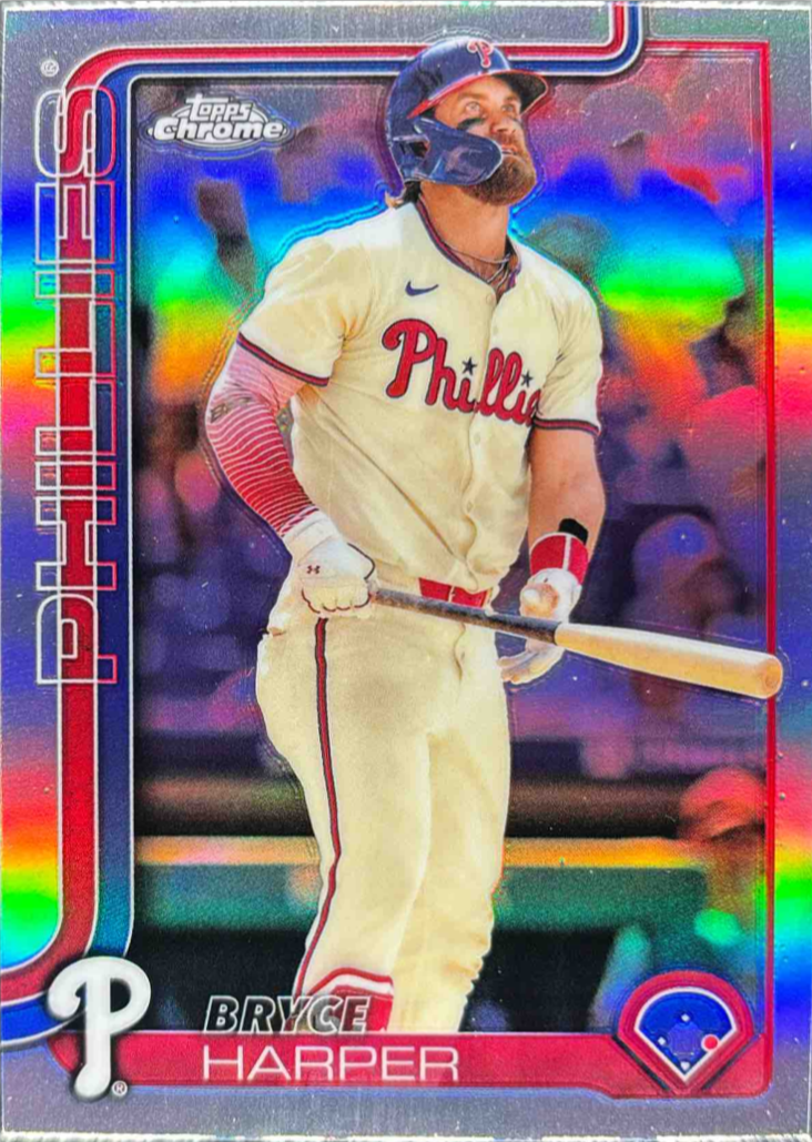 Bryce Harper 2025 Topps Chrome #150 Refractor Price Guide - Sports 