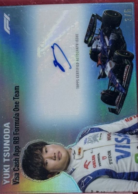 2024 Topps Chrome Formula 1 #1954-TSU 1954 Topps Signatures - Red Refractor /5