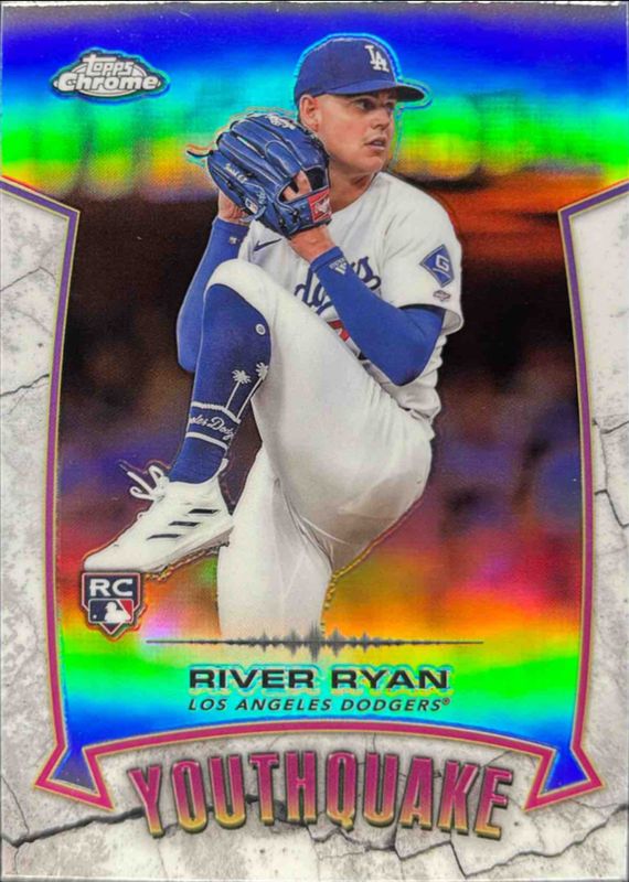 River Ryan 2025 Topps Chrome #18 Base Rookie RAW