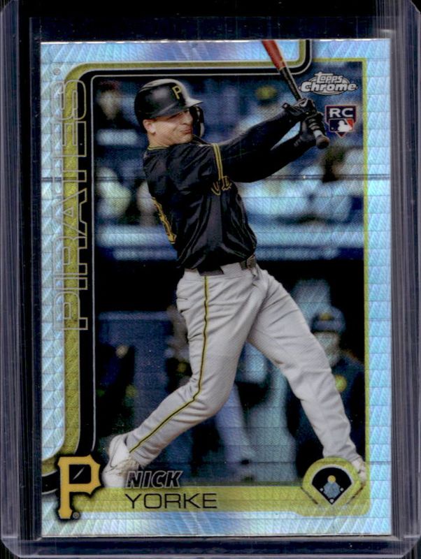 Nick Yorke 2025 Topps Chrome #36 Prism Refractor Rookie RAW