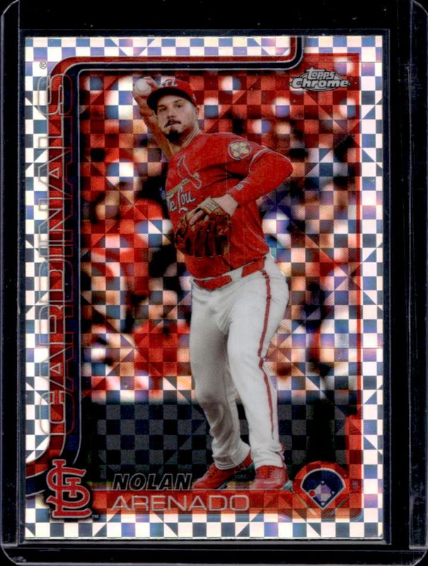 Nolan Arenado 2025 Topps Chrome #14 X-Fractor RAW