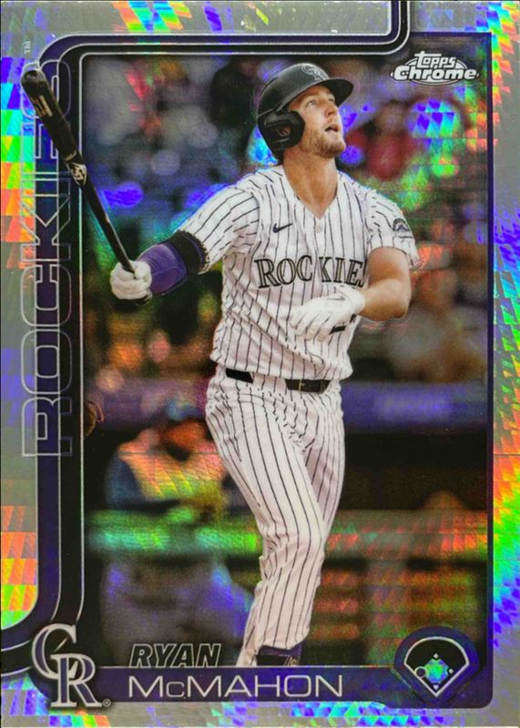 Ryan McMahon 2025 Topps Chrome #66 Prism Refractor RAW