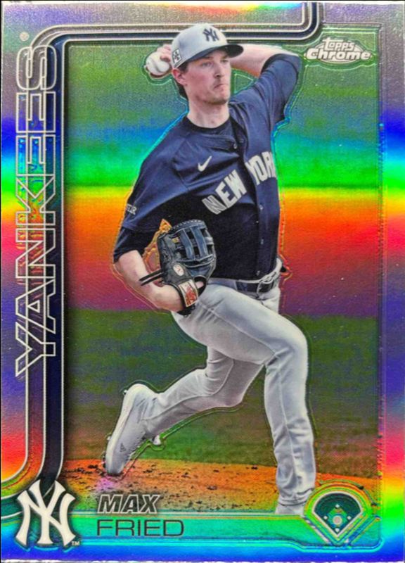 Max Fried 2025 Topps Chrome #39 Refractor RAW