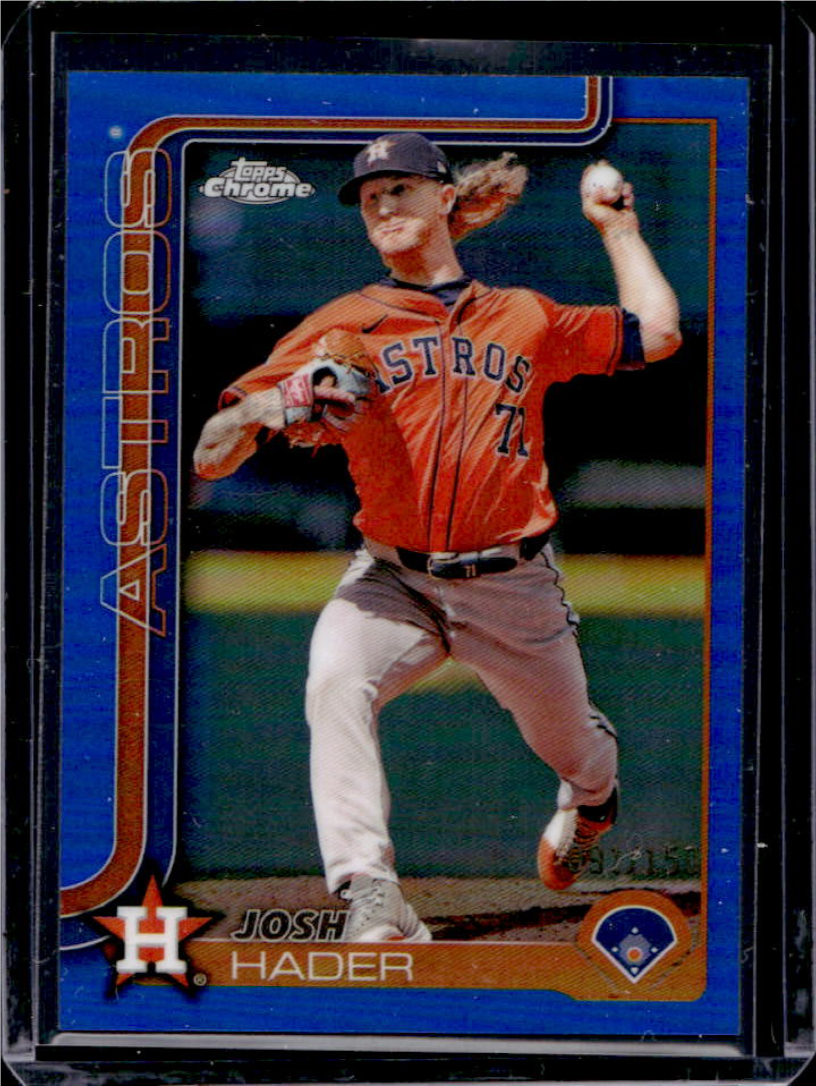 Josh Hader 2025 Topps Chrome #295 Blue Refractor /150 Price Guide