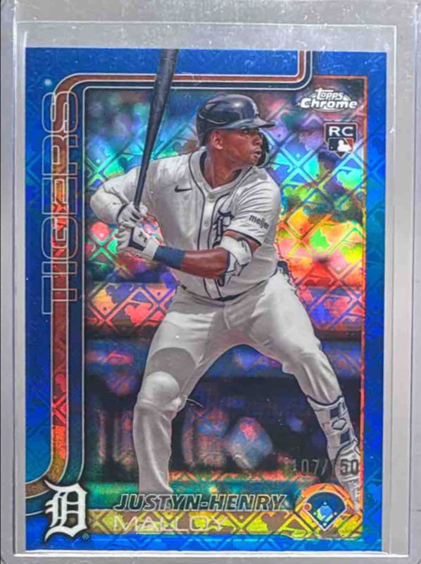 2025 Topps Chrome Logofractor Edition #224 Blue Refractor /150