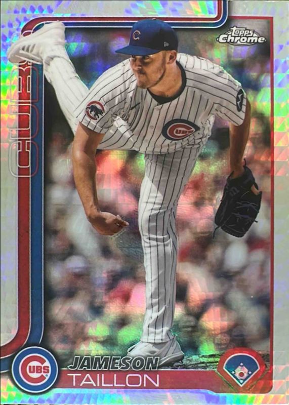 Jameson Taillon 2025 Topps Chrome #33 Prism Refractor RAW