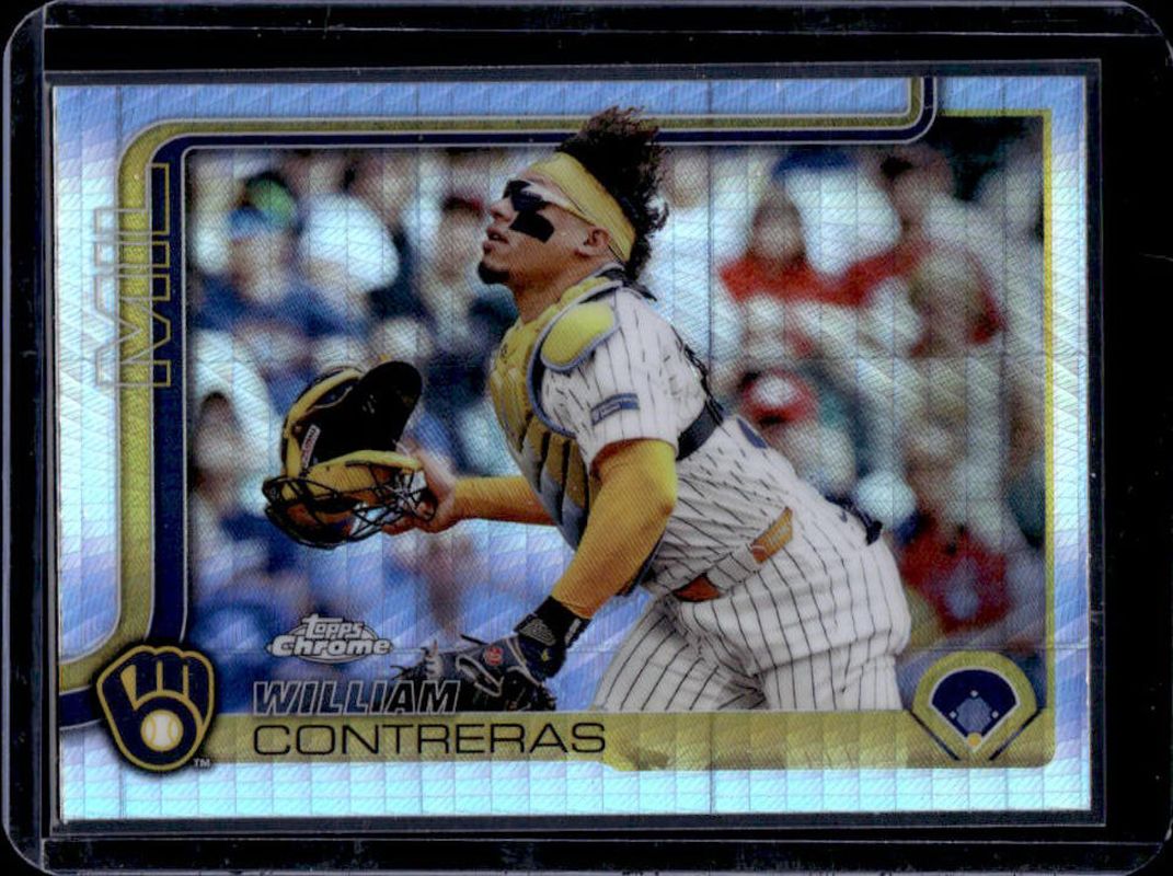 William Contreras 2025 Topps Chrome #25 Prism Refractor RAW