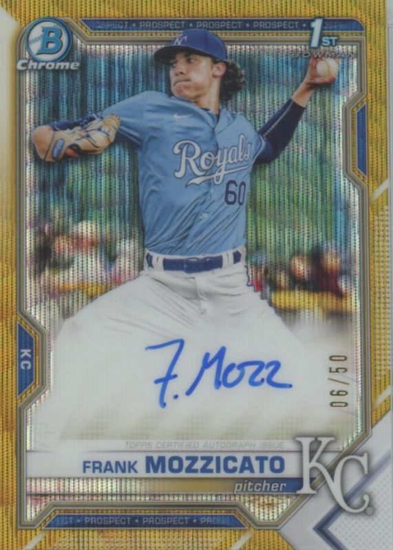 2021 Bowman Draft #CDA-FM Chrome DP Auto - Gold Wave Refractor /50 (1st)