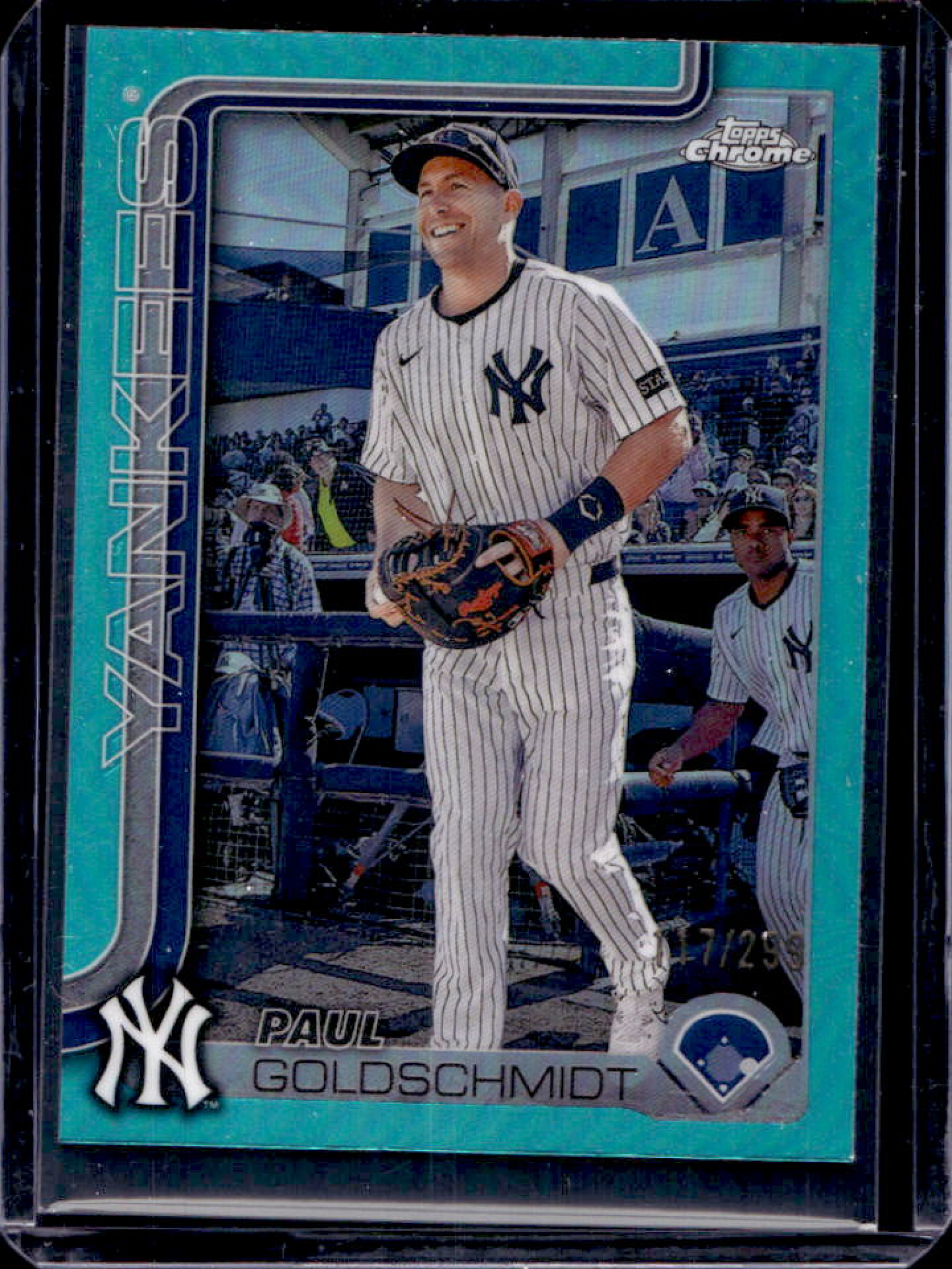 Paul Goldschmidt 2025 Topps Chrome #168 Teal Refractor /299 Price