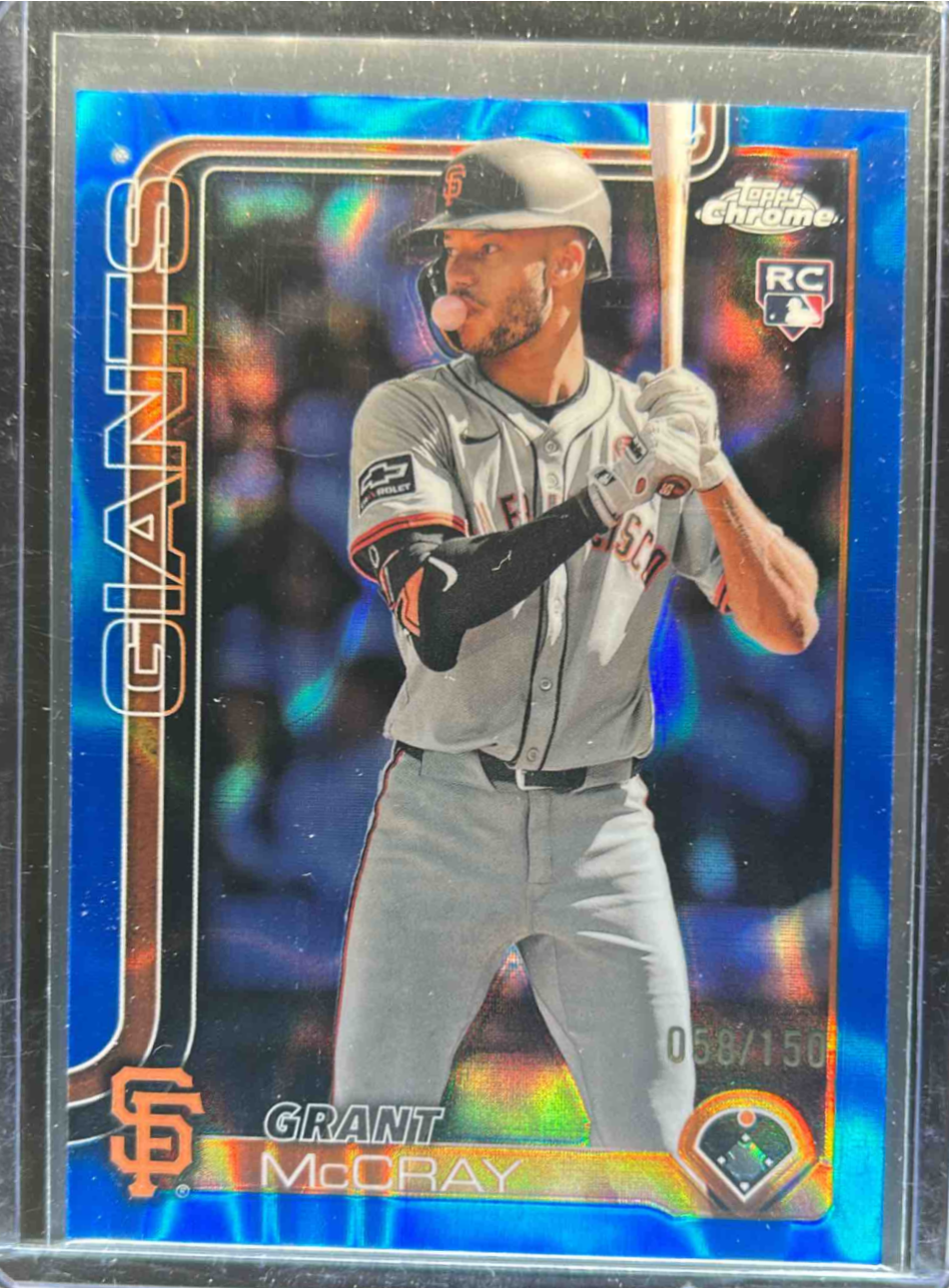Grant McCray 2025 Topps Chrome #116 Blue Lava Refractor /150 Price ...