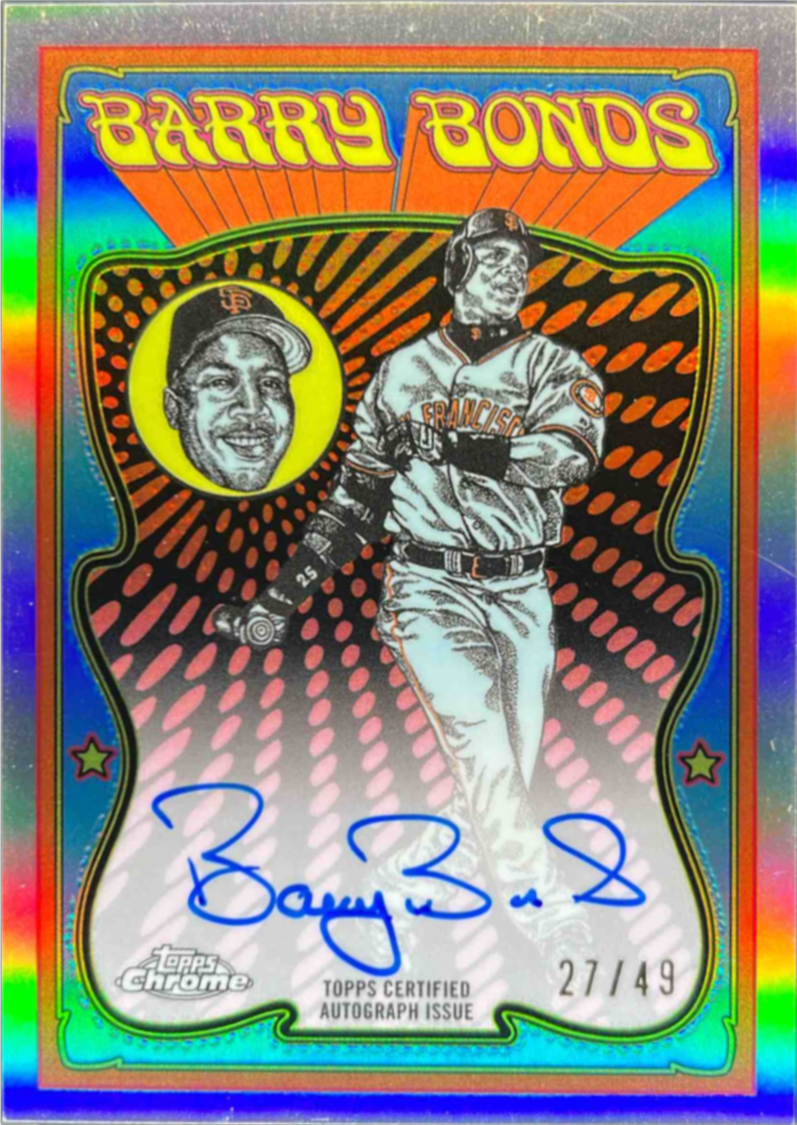 Barry Bonds 2025 Topps Chrome #UVA-BB Ultraviolet All-Stars