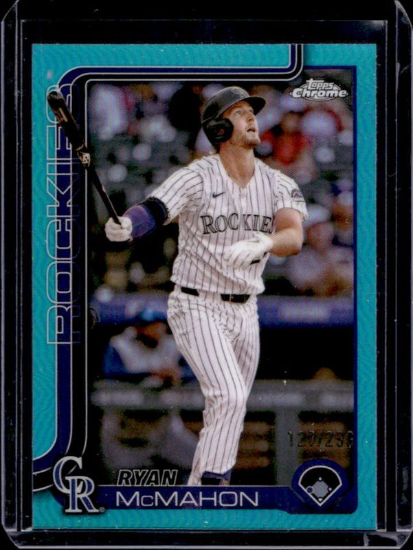 Ryan McMahon 2025 Topps Chrome #66 Teal Refractor /299 RAW