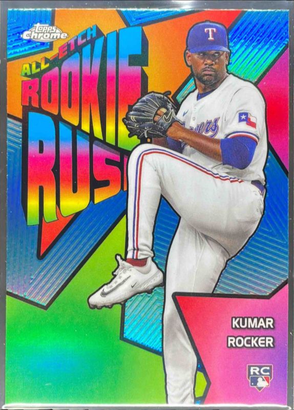 Kumar Rocker 2025 Topps Chrome #CERR-13 Chrome All-Etch Rookie Rush RAW