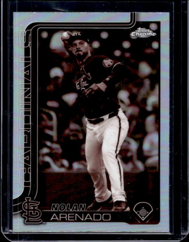 Nolan Arenado 2025 Topps Chrome #14 Sepia Refractor RAW