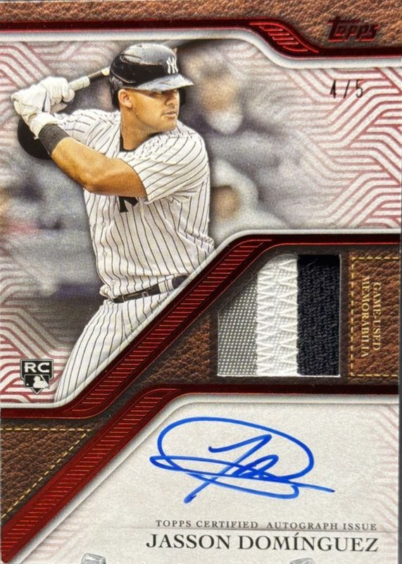 2024 Topps Update #TRAPU-JD Topps Reverence Autograph Patch - Red /5