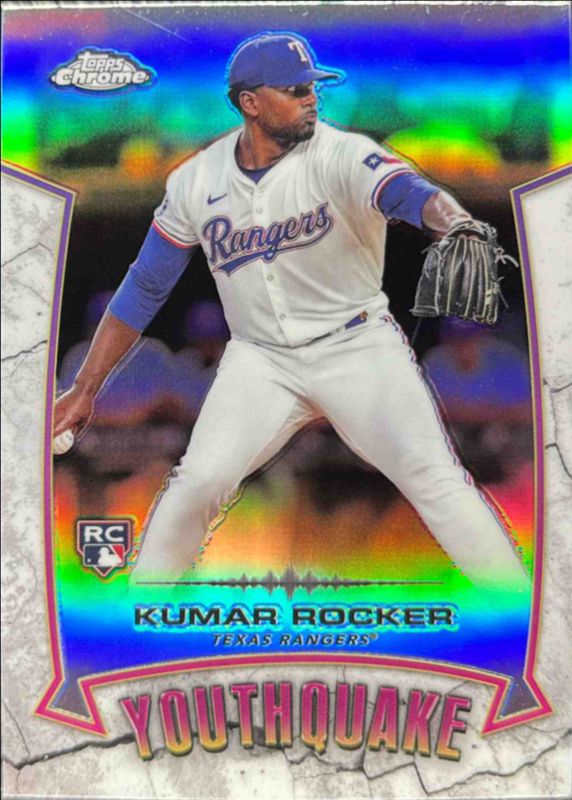Kumar Rocker 2025 Topps Chrome #YQ-35 Youthquake Rookie RAW