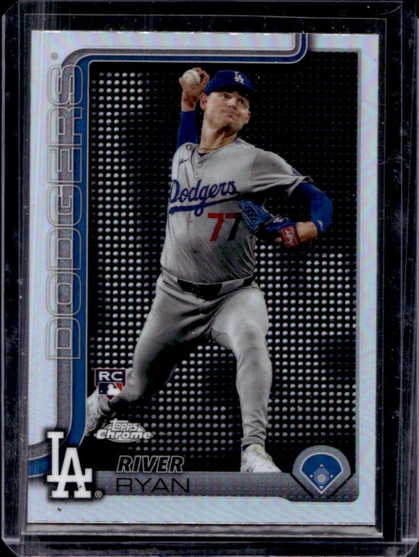 River Ryan 2025 Topps Chrome #18 Lightboard Logo Variation Rookie RAW