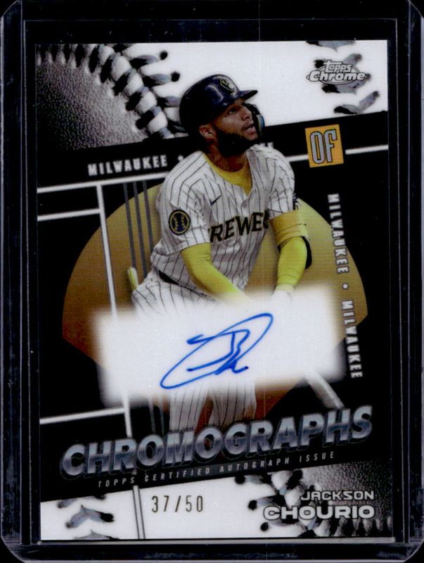 Jackson Chourio 2025 Topps Chrome #CHR-JCH Chromographs RAW