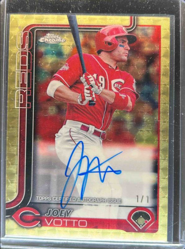 Joey Votto 2025 Topps Chrome #CLA-JV Chrome Legends Autographs