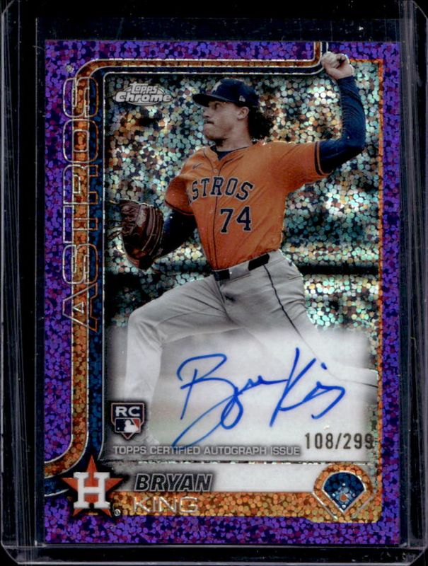 2025 Topps Chrome #RA-BK Rookie Autographs - Purple Speckle Refractor /299