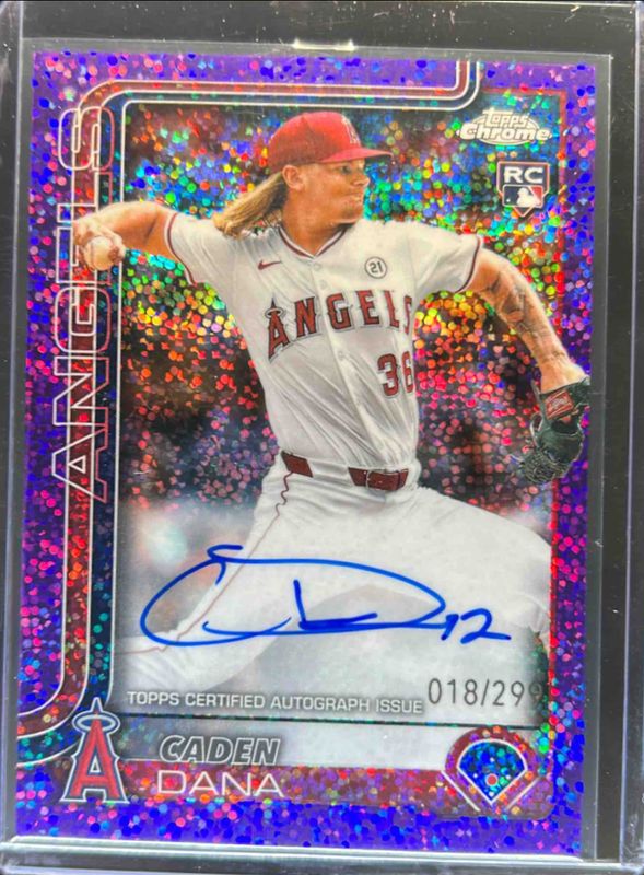 専用　新品Marine Serre Moon Diamond ジャカードベレー Caden Dana 2025 Topps Chrome #RA-CAD Rookie Autographs - Purple