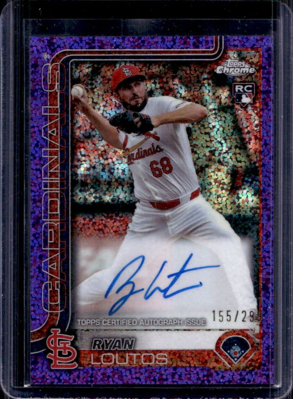 2025 Topps Chrome #RA-RLO Rookie Autographs - Purple Speckle Refractor /299