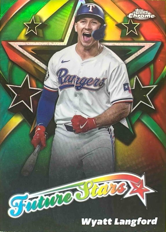 Wyatt Langford 2025 Topps Chrome #FS-13 Future Stars RAW