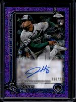 Jaden Hill 2025 Topps Chrome #RA-JH Rookie Autographs - Purple