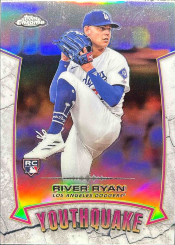 River Ryan 2025 Topps Chrome #YQ-24 Youthquake Rookie RAW
