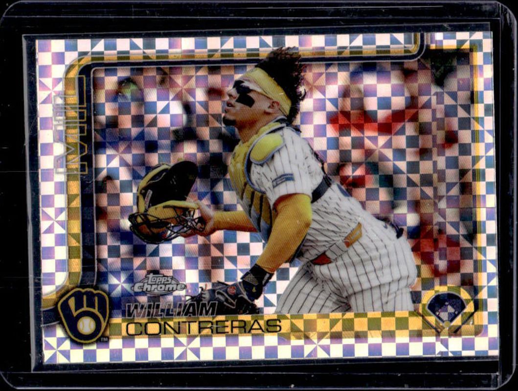 William Contreras 2025 Topps Chrome #25 X-Fractor RAW