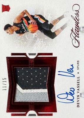 2020 Flawless #HPA-VAS Horizontal Patch Autographs - Ruby /15