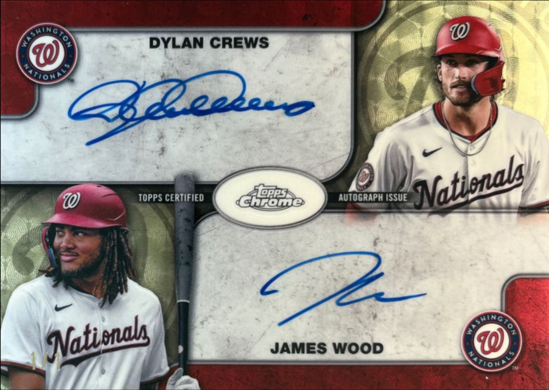 2025 Topps Chrome #CDA-CW Dual Autographs - Superfractor /1