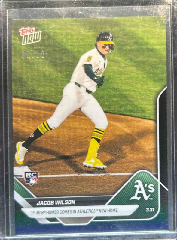 Jacob Wilson 2025 Topps Now #27 Black Foil /10 Rookie RAW