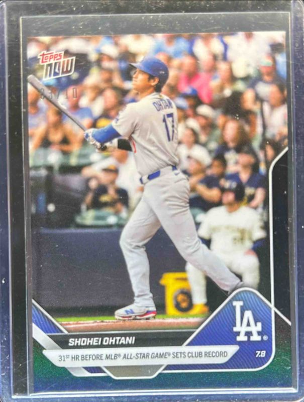Shohei Ohtani 2025 Topps Now #403 Black Foil /10 RAW