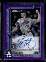 Justin Wrobleski 2025 Topps Chrome #RA-JWR Rookie Autographs