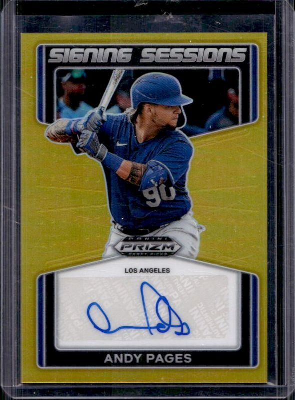 2021 Prizm Draft Picks #SS-AP Signing Sessions - Gold /10