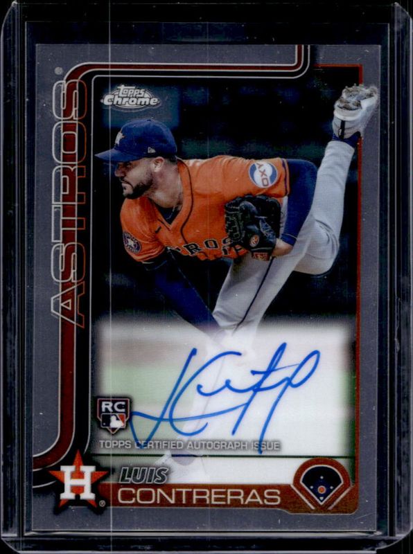 Luis Contreras 2025 Topps Chrome #RA-LC Rookie Autographs RAW