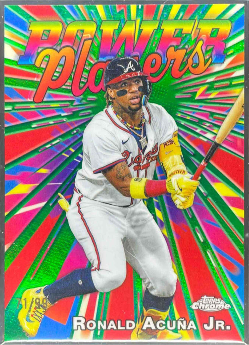 Ronald Acuna Jr. 2025 Topps Chrome #PP-7 Power Players - Green