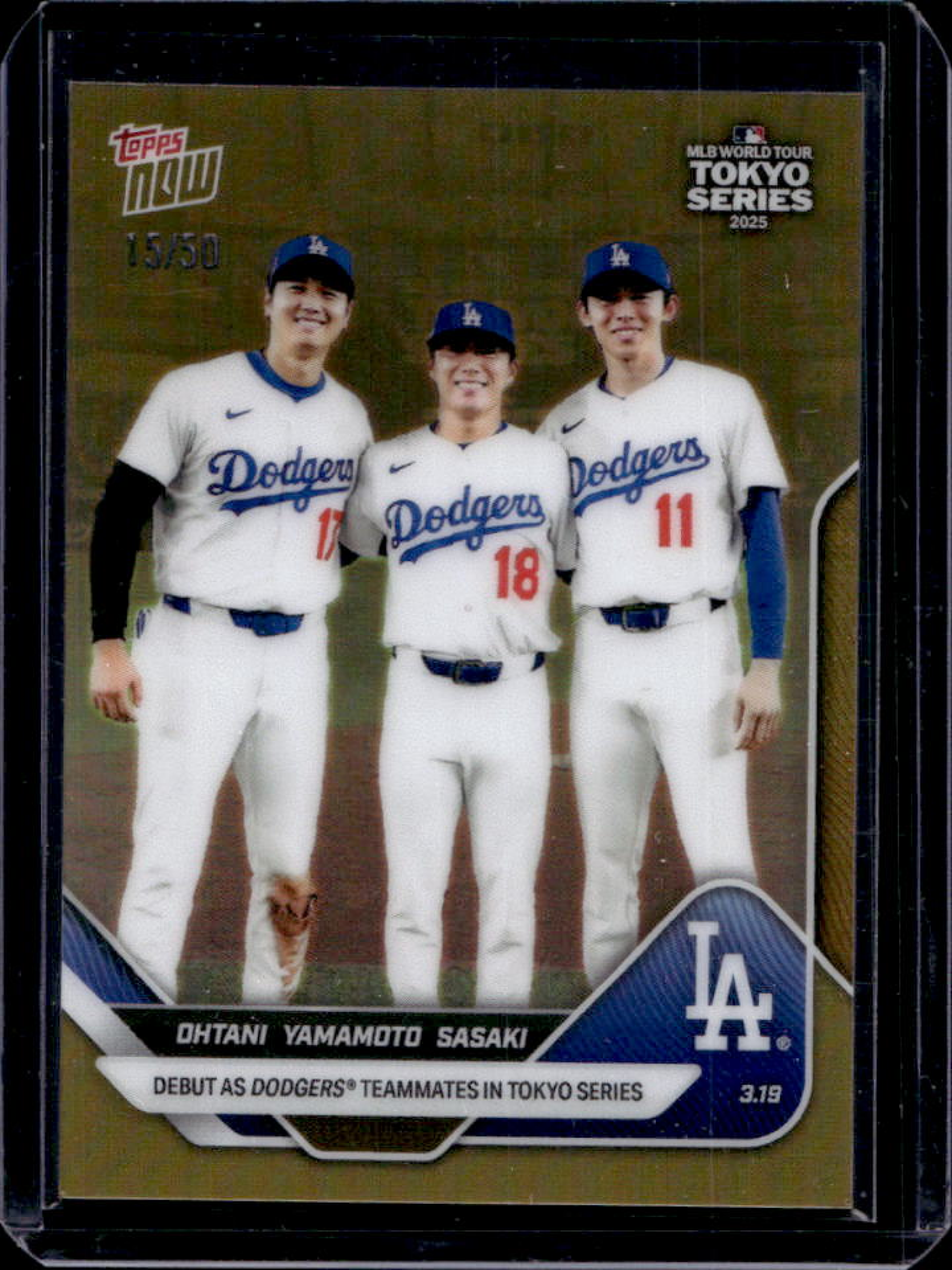 Roki Sasaki / Shohei Ohtani / Yoshinobu Yamamoto 2025 Topps Now #7 