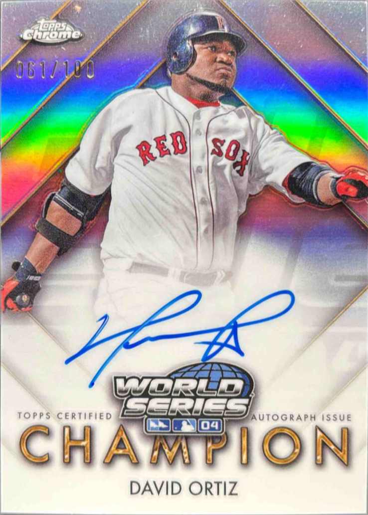 David Ortiz 2025 Topps Chrome #WSC-DO World Series Champion
