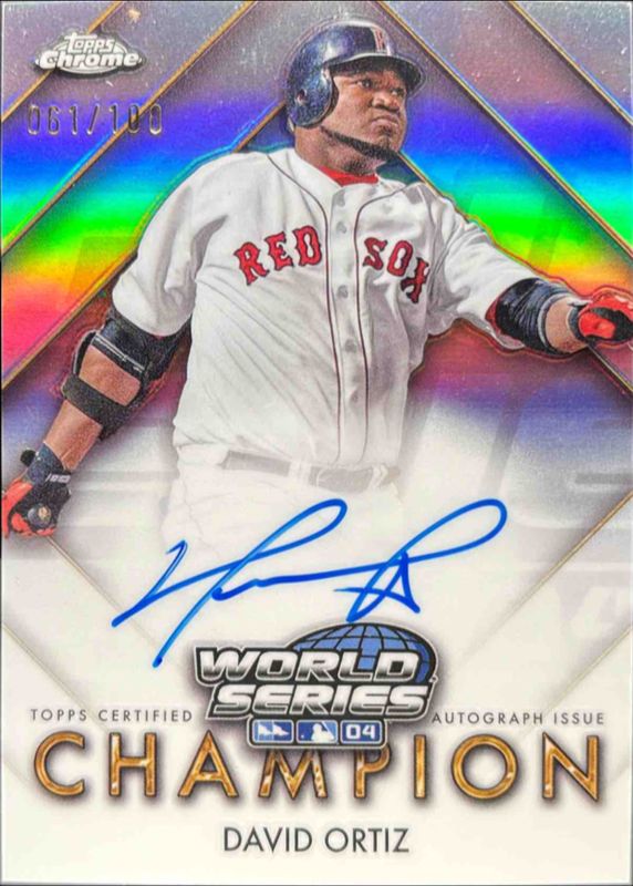 David Ortiz 2025 Topps Chrome #WSC-DO World Series Champion