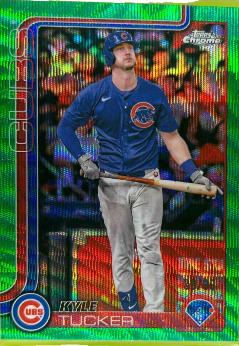 Kyle Tucker 2025 Topps Chrome #103 Green Wave Refractor /99 Price