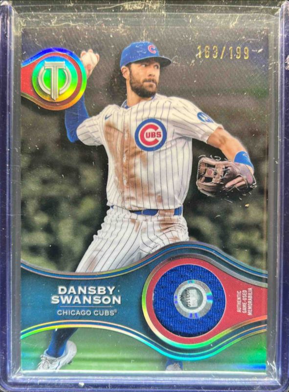 Dansby Swanson 2025 Topps Tribute #SOA-DS Stamp of Approval /199 RAW