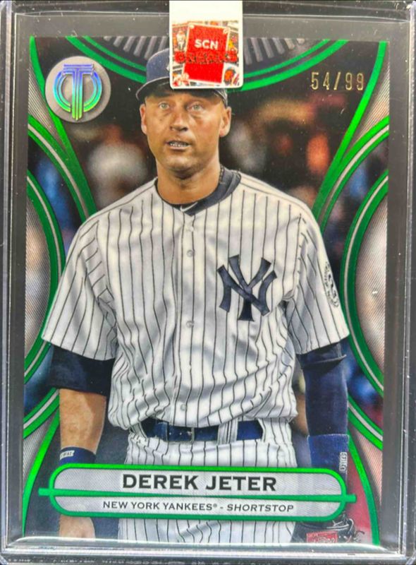 Derek Jeter 2025 Topps Tribute #2 Green /99 RAW
