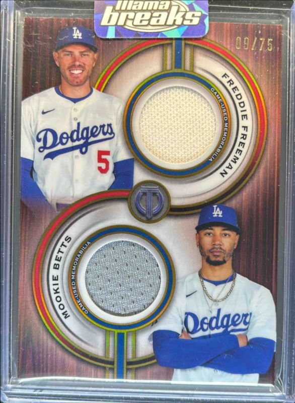 Freddie Freeman / Mookie Betts 2025 Topps Tribute #TPDR-FB Dual