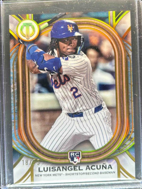 Luisangel Acuna 2025 Topps Tribute #82 Gold /75 Rookie RAW