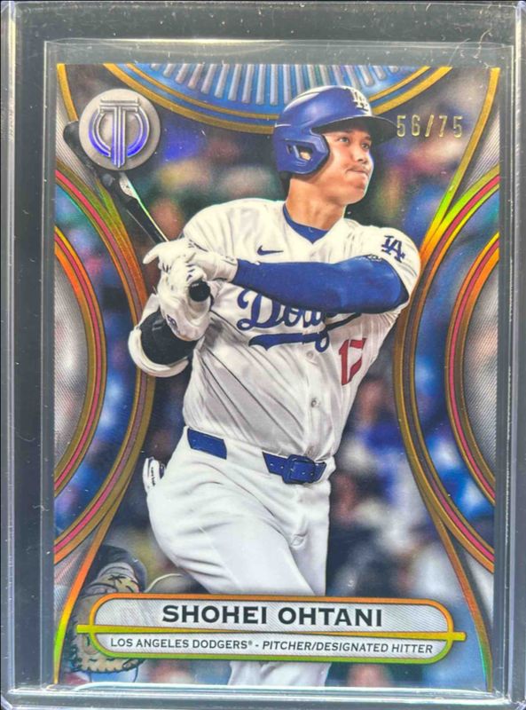 Shohei Ohtani 2025 Topps Tribute #46 Gold /75 RAW